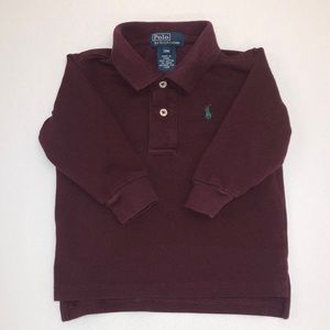 BABY Polo by Ralph Lauren Long Sleeve Polo Shirt Size 12 Months